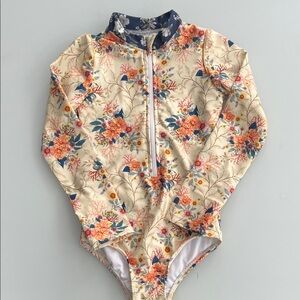 Floral Kids Swim Rashguard